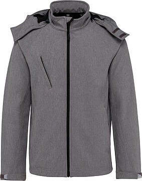 Blusão softshell com capuz amovível K413