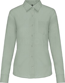 K549C Camisa popeline poliéster/ algodão de tratamento fá...