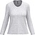 T-shirt de manga comprida decote V senhora K382 - imagem 1