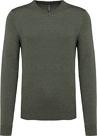 K965 Pullover decote V tam: XXL cor: Green Marble Heather : ...