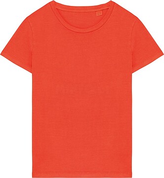 T-shirt eco-responsável com aspecto lavado de senhora NS316