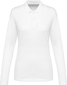 PK203 Polo Supima® de manga comprida de senhora tam: XS cor...