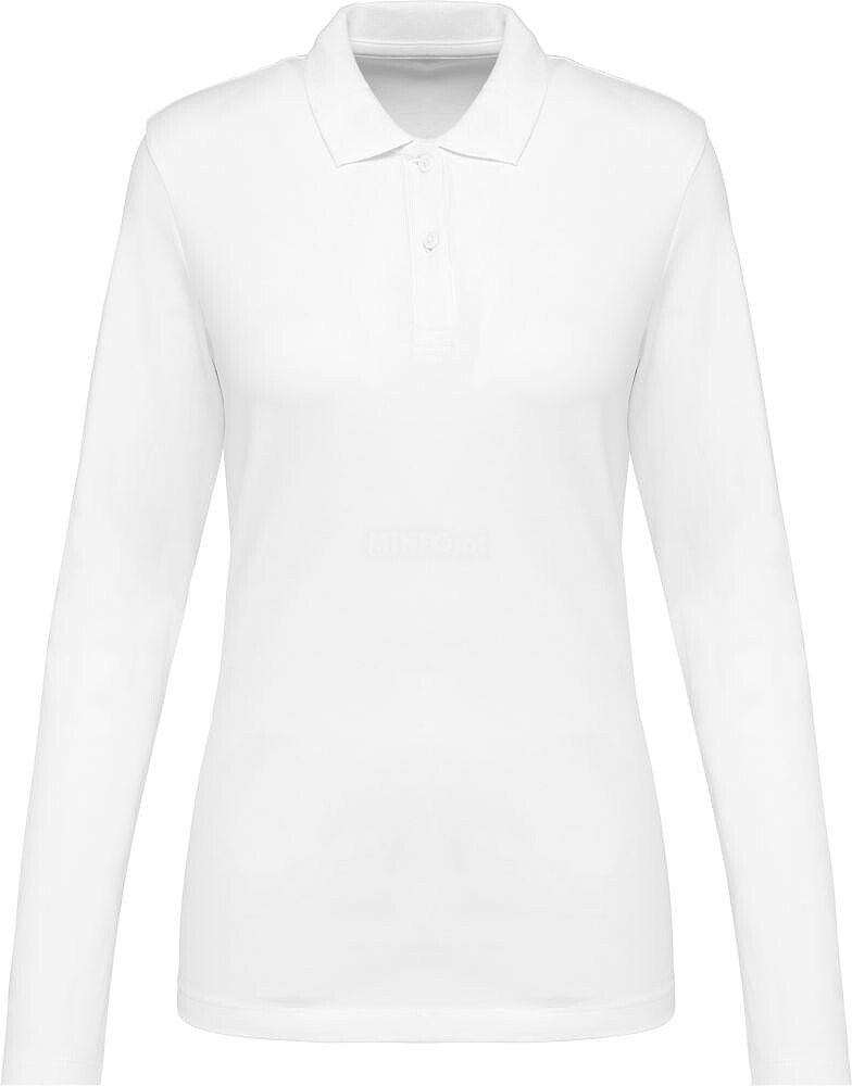 Polo Supima® de manga comprida de senhora PK203