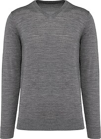 PK910 Pullover Merino de homem tam: 4XL cor: Grey Heather : ...