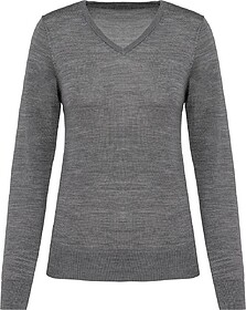 PK911 Pullover Merino de senhora tam: L cor: Grey Heather : ...
