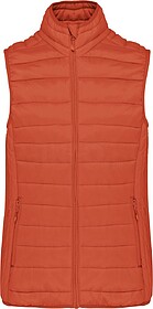 K6114 Colete de senhora acolchoado leve tam: L cor: Burnt Oc...