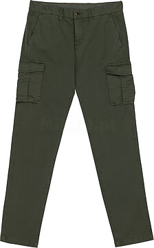 Calças cargo eco-responsáveis com aspecto lavado de homem NS740