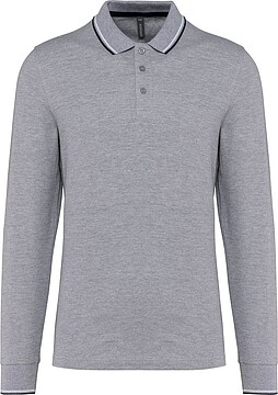 Polo malha piqué de manga comprida de homem K280