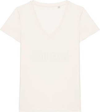 T-shirt eco-responsável decote V de senhora NS334