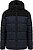 Parka acolchoada com capuz bicolor unissexo K6163 - imagem 1