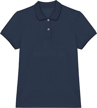 Polo eco-responsável em malha piqué de senhora NS208