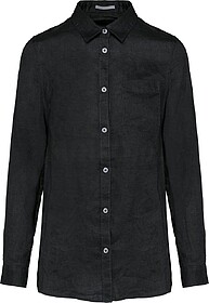 SP505 Camisa em linho de senhora tam: XS cor: Black : Spasso