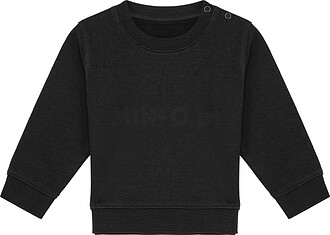K835 Sweatshirt eco-responsável de bebé tam: 18M cor: Blac...