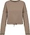 Sweatshirt eco-respons’ável decote redondo oversize crop de senhora NS429 - imagem 1