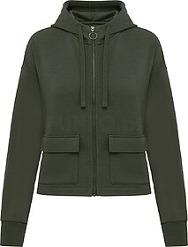NS409C Sweatshirt eco-responsável com fecho e capuz French ...