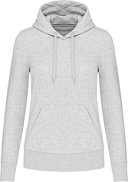 Sweatshirt eco-responsável com capuz de senhora K4028