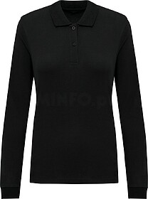 K2028C Polo em malha piqué manga comprida Bio180 de senhora...