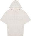 Sweatshirt eco-responsável com capuz e ombros descaídos manga curta French Terry unissexo NS406