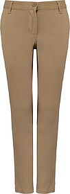 K7006 Calças chino de menina tam: 12 cor: Camel : Kariban C...