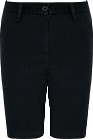 K7008 Bermuda chino de menina tam: 6 cor: Dark Navy : Kariba...