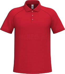 IB200C Polo de homem de desporto tam: XL cor: Ideal Red : iD...