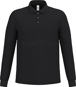 IB222C Polo piqué manga comprida de homem tam: M cor: Ideal...