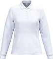 Polo piqué manga comprida de senhora IB223
