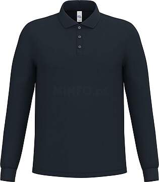 Polo piqué manga comprida de homem IB290