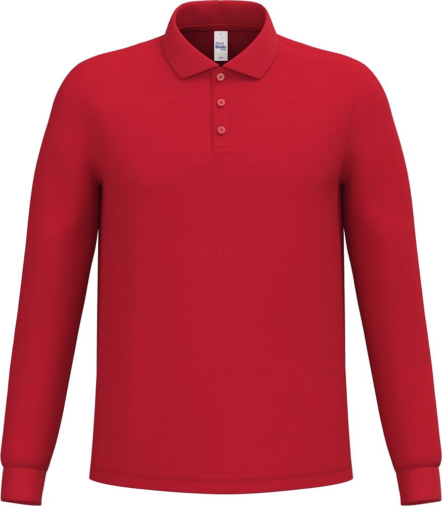 Polo piqué manga comprida de homem IB290