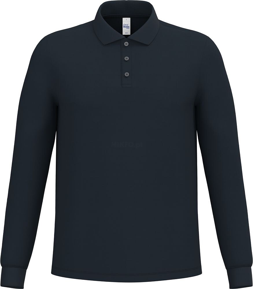 Polo piqué manga comprida de homem IB290