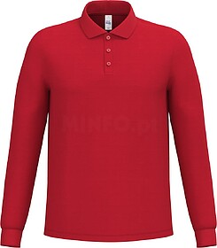 IB290C Polo piqué manga comprida de homem tam: XL cor: Idea...