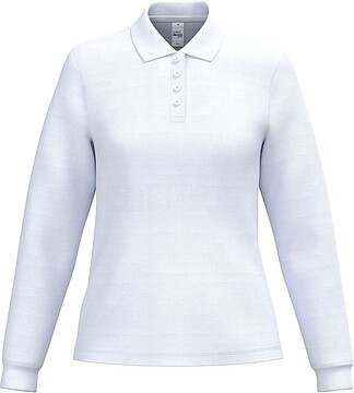 Polo piqué manga comprida de senhora IB291