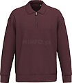 Sweatshirt eco-responsável 1/2 fecho com gola tipo polo com ombros descaídos unissexo NS432