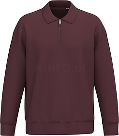 NS432 Sweatshirt eco-responsável 1/2 fecho com gola tipo po...