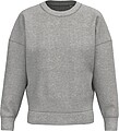 Sweatshirt eco-responsável decote redondo com ombros descaídos de senhora NS439