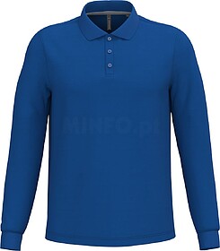 K243C Polo de manga comprida tam: M cor: Royal Blue : Kariba...