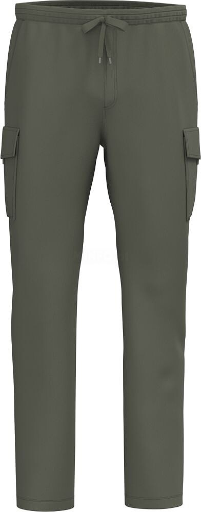 Calças cargo eco-responsáveis com aspecto lavado French Terry de homem NS777