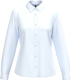 K584 Camisa popeline polialgodão de tratamento fácil de se...