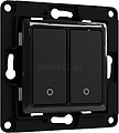 Shelly Wall Switch 2 - Botão duplo para controlo de dois canais - Compatível com Shelly Plus i4, Plus 2PM, Plus 1, etc. - Acionamento tátil mecânico preciso - Integração estética sem fios à vista - Suporte para múltiplos cliques e c SH-WALL-SWITCH-2-B