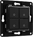 Shelly Wall Switch 4 - Interruptor de pared con 4 botones - Compatibilidad con gama de marcos de pared - Color Blanco SH-WALL-SWITCH-4-B