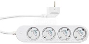 Shelly Power Strip 4 Gen4 White - Wi-Fi 2.4 GHz/ Bluetooth/ Zigbee - Medidor de consumo - Suporta 220 - 230 V - Adequado para domótica de vivendas - Compatível com Alexa, Google e Apple SH-POWER-STRIP-4-GEN4-W