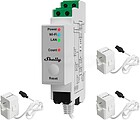Shelly Pro 3EM 120A - Medição de 3 canais/ 3x pinças 120A incluídas - Monitorização de 4 quadrantes (Solar/Rede) - WiFi 2.4GHz/ Bluetooth/ LAN - Suporta AC 110-240V/ Medidor de consumo - Compatível com a Alexa e o Google SH-PRO-3EM-120A-V2