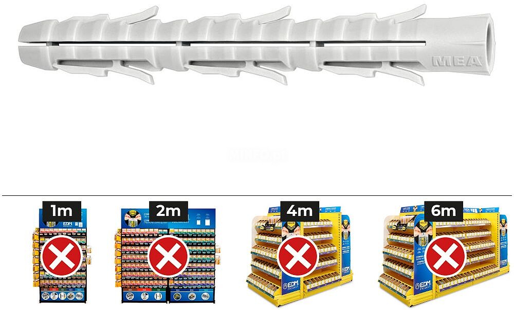 Caixa 50 UN. Taco Largo Standard FL 8-80 G-17464