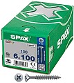 Caixa 100 Unid. Parafuso Universal Cabeça Plana Wirox 6X100MM T30 G-18481