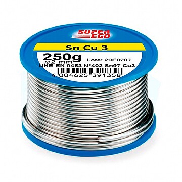 G-16891 : 16891 Bobina sn cu3 estanho-cobre 3% ø 2 mm, 250 g