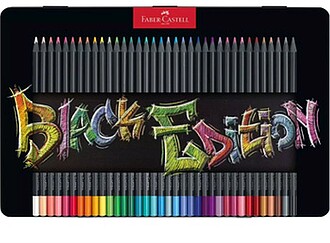 Faber-Castell Edição Preta Caixa Metálica de 36 Lápis de...
