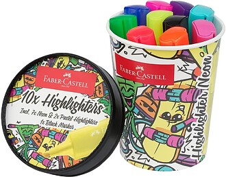 Faber-Castell Textliner 46 Neon Pack de 10 Marcadores Fluore...