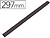 50 x Lombadas plastico para encadernacao, preto a4 Lombadas plastico para encadernacao, preto a4 293001 - imagem 1
