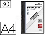 Pasta Dossier Durable, C/Clip Lateral, A4, 30 Fls, Preto 2200/01