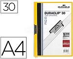 Pasta Dossier Durable, C/Clip Lateral, A4, 30 Fls, Azul 2200/04